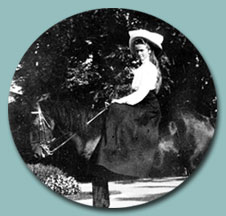 On horseback