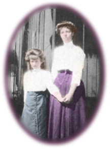 Anastasia and her aunt Olga Alexandrovna