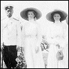 Nicholas II with his daughters, summer 1910
