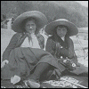 Maria and Anastasia on the beach, summer 1912